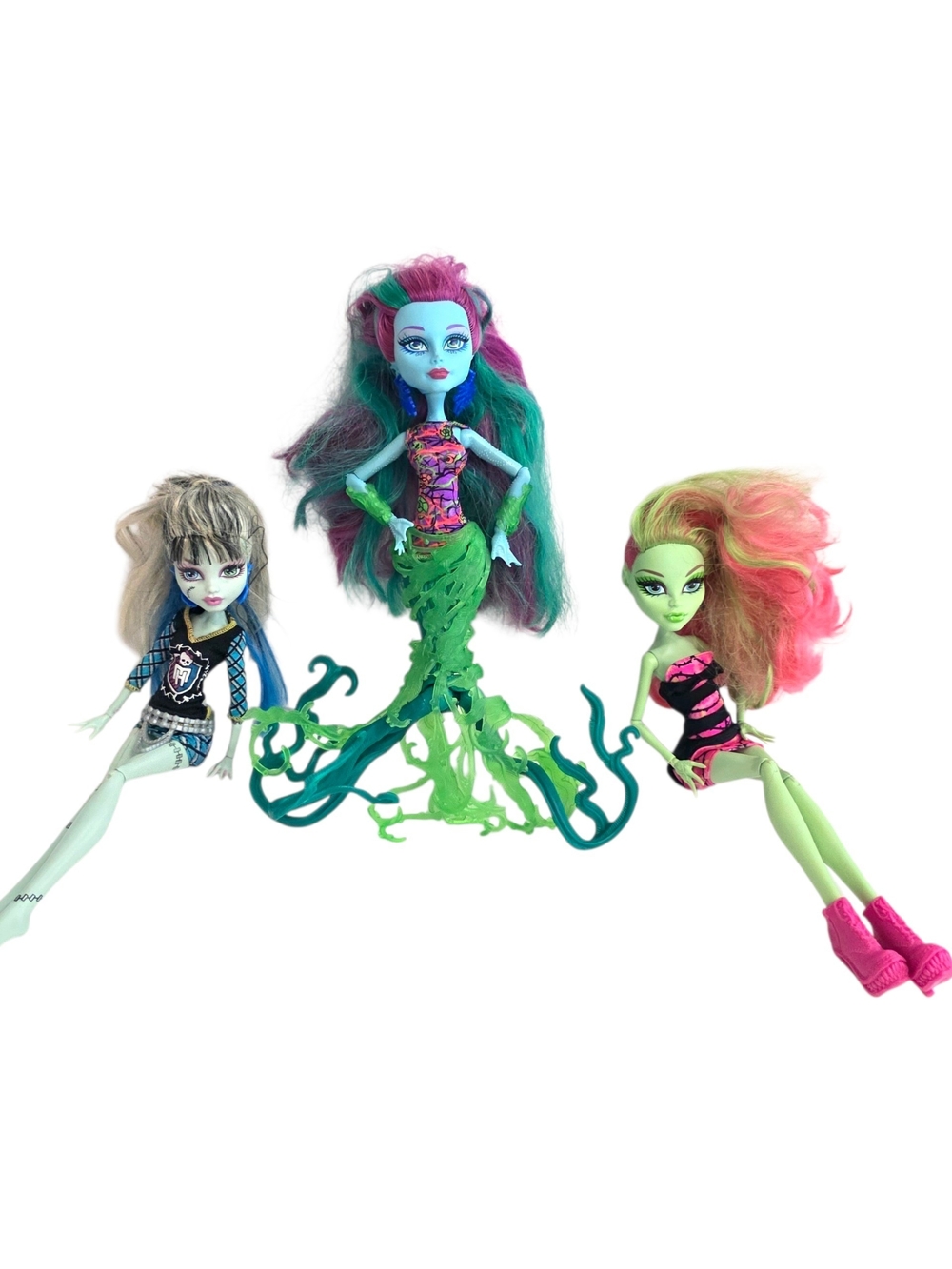 Monster High Doll Lot Of 3 Frankie Stein Venus McFlytrap Posea Reef 2000s G1
